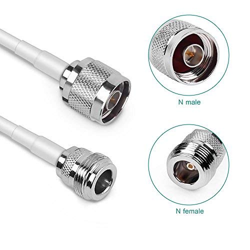 50-3W Coax Cable 16ft 5 Meter RF Cable Microwave N-Male to N-Female Ultra Low Loss Coaxial Cable - Thumbnail 3