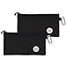 Pencetti 4-Piece Small Tool Bags - Includes 2 Ballistic Nylon Tool Pouches w/ 2 Carabiners - Perfect for Sorting, Organizing & Storing Small Tools (Black)