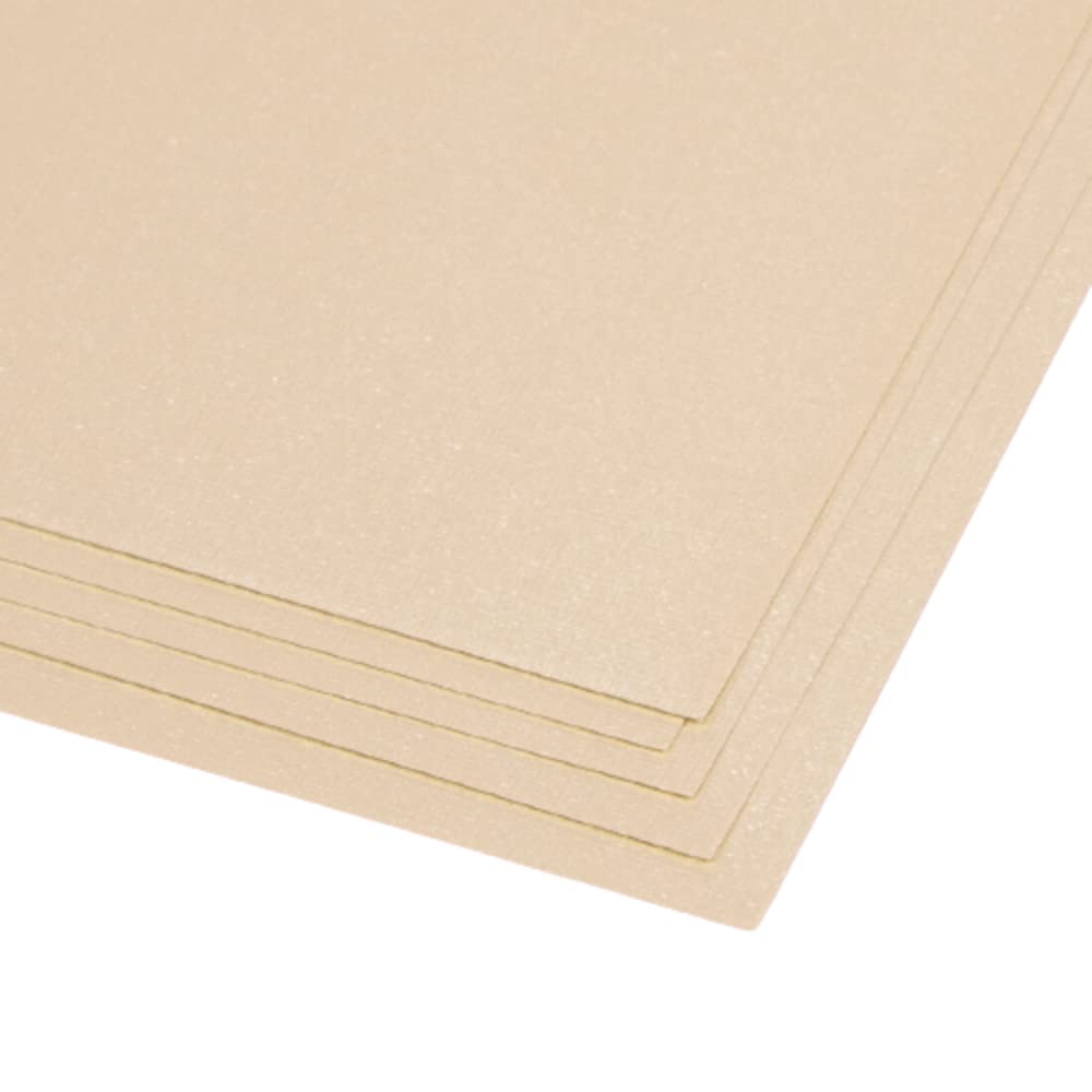 Craftelier - Set of 5 Boxes of Textured Canvas, 30 x 30 cm, Ivory, Pearl