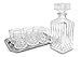 KOVOT 8 Piece Whiskey Bar Set - Includes Decanter, (6) Glasses and Tray