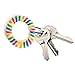 Wrist Coil Wrist Keychain Colorful Stretch Key Chain for Gym, Pool, ID Badge 5pcs
