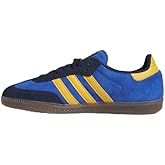 adidas Men's Samba ADV Collegiate navyPreloved Yellow/Team Royal Blue 7.5 US