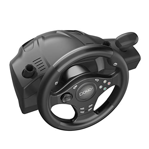 DOYO 270 Degree Motor Vibration Driving Gaming Racing Wheel with