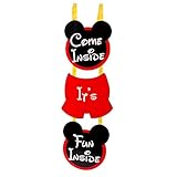 Lilly and the Bee Novelties Mouskariffic Come Inside It's Fun Inside Birthday Welcome Hanger