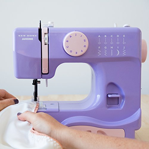 Janome Lady Lilac Basic, EasytoUse, 10Stitch Portable, Compact