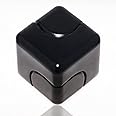 Cube Spinner Fidget Toy – Relieves Anxiety, ADHD, Stress & Boosts Focus – Durable Metal EDC, Fun & Quiet – Ideal for Kids & Adults. Black