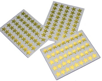 Gold Merit Star Stickers for Encouragement Self Adhesive Pack of 135 by BCreative ®