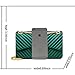 Women Fashion Shoulder Bag Jelly Clutch Handbag Quilted Crossbody Bag with Chain - Green