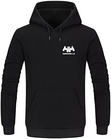 Nedal Unisex DJ Marshmello Sweatshirt Black Pullover Hoodies S