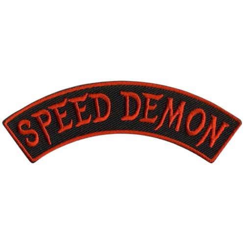 Milwaukee Leather Speed Demon 4” X 1” Top Rocker Patch - 4W X 1H