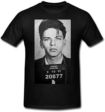 Young Sinatra Frank Sinatra Black Men T-Shirt (Large)