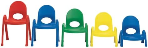 Angeles Value Kids Home Preshool Daycare Classroom Stack Chair 11"" Candy Apple Red Toys Christmas Gift