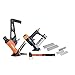 Freeman P2PFK14 Professional Pneumatic Flooring Nailer Kit with Fasteners (2-Piece) L-Cleat Flooring Nailer, 4-in-1 Mini Flooring Nailer and Stapler, and Rubber No-Mar Mallet