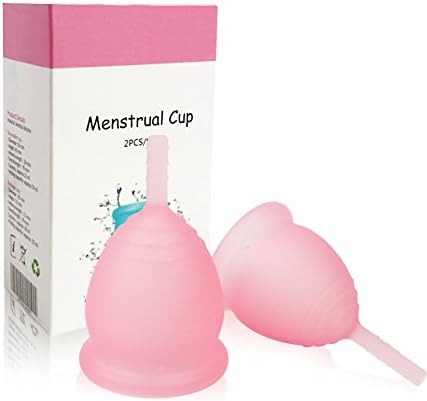 Menstrual Cups Silicone Moon Cup Reusable Sterilizing Cup For Feminine Storing Evacup Set of 2 Periods kit with FDA Approved