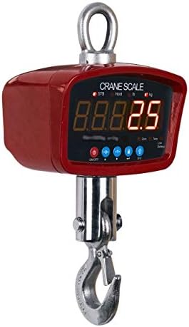 Optima Scale OP-924A-1000 Digtial Portable Industrial Hanging LED Crane Scale With Remote Control, 1000 LBS x 0.5 LBS NEW