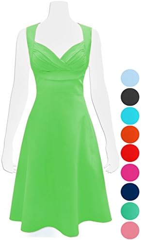 Women's Vintage-Inspired 1950s A-Line Cocktail Dress (XX-Large, Lime Green)