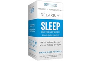 GENERIC Relaxium Sleep Aid, Natural Non-Habit Forming, Sleep Supplement Developed to Support for Longer Sleep (80 Capsules)