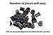 Black Complete Motorcycle Fairing Bolt Kit For Honda CBR600F4i 2001-2003 Body Screws, Fasteners, and Hardware