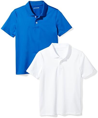 Amazon Essentials Boys’ Active Performance Polo Shirts