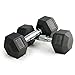 Premium Quality, Rubber Coated Hex Dumbbells for Strength Training and Fitness (Sold in Pairs)