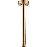 10 Inches Ceiling Mount Shower Arm and Flange, Champagne Bronze