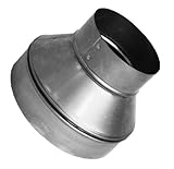 Speedi-Products SM-RDP 65 6-Inch by 5-Inch Round Galvanized Plain Reducer