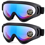 MAMBAOUT 2-Pack Snow Ski Goggles, Snowboard Goggles