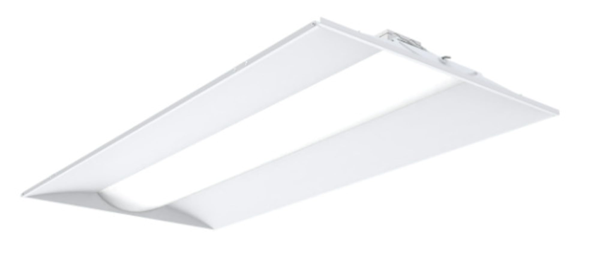 Photo 1 of Lithonia Lighting STAKS 2X4 ALO6 SWW7 LL Stack LED Troffer Downlight with 3000 to 5000 Adjustable Lumens and 3500 to 5000K Switchable CCT, 2 Feet by 4 Feet, White