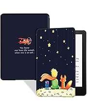 BOZHUORUI Slim Case for Kindle Paperwhite 11th Generation and Kindle Paperwhite Signature Edition eReader (6.8 inch, 2021 Release) - PU Leather Lightweight Cover with Auto Wake/Sleep (Boy and Fox)