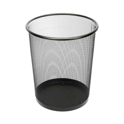 @home by Nilkamal Big Mesh Garbage Dustbin|Perforated Without Lid | Ideal Dustbin for Home, Bathroom, Kitchen, Office, Bedroom | Set Includes 1 Dustbin | 16 LTR | 29 x 23 cm | Black 2