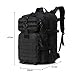 LeisonTac Military Tactical Backpack, Hydration Back Pack, 3 Day Assault Pack, Camping Rucksack with ISO Standard, 42L (Black)