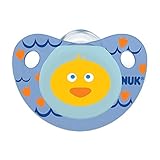 NUK Cute as a Button Pacifier, 0-6 Months, Farm Animals/Boy, 1 pk