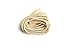 LitLaces - Gold Metallic Threaded Rope Shoe Laces for Sneakers and Shoes Polyester Fits Running Shoes (White/Gold, 45