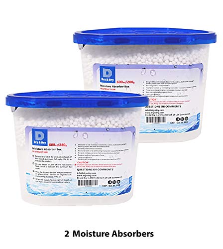 Dry & Dry [2 Packs] [Net 10 Oz/Pack] Premium Moisture Absorber to Control Excess Moisture, Mold, and Mildew for Basements, Closets, Bathrooms, Laundry Rooms. No More Damp, Mold - Thumbnail 5