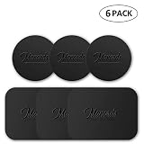 Mount Metal Plate，Manords Universal Metal Plate with Strong Adhesive for Magnetic Car Mounts Replacement Plate (6 Packs)