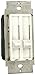Leviton 6630-W SureSlide 1.5A/300W Dual Quiet Fan Speed Control and Dimmer, Single Pole, White