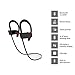 Wireless Headphones,TANYAM IPX7 Waterproof Sports Headphones Running V4.1 Wireless Earphones Earbuds Headsets Earphone with Mic Noise Cancelling for Jogging Cycling Exercise Runing Hiking