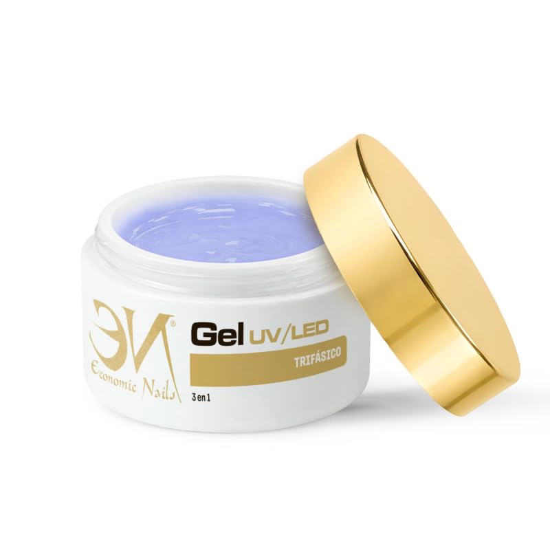 Economic Nails – Gel 1 Phase UV/LED 50ml for Nails | 3in1 = Base + Builder + Finish