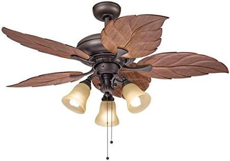 Kichler Lighting Casual Bronze 52 inch Ceiling Fan with 3-light Kit, 35148