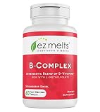 EZ Melts B-Complex, Fast Melting Tablets, All Natural Blueberry Flavor, B-Vitamin Blend Vitamin Supplement