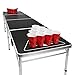 GoPong 8 Foot Portable Beer Pong / Tailgate Tables (Black, Football, American Flag, or Custom Dry Erase)