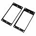 Dopro Set of 2 Plastic Humbucker Pickup Ring Pickup Mounting Frame Curved Bottom 3 * 5 for Neck and 7 * 9 for Bridge Pickup Black