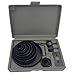 EDMBG Hole Saw Kit 16 Pieces 3/4”-5” Full Set in Case with Mandrels and Install Plate