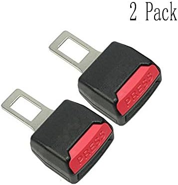 Generic Universal Car Safety Seat Belt Seatbelt Clip Extender Extention Buckle 22mm Black 2 pack