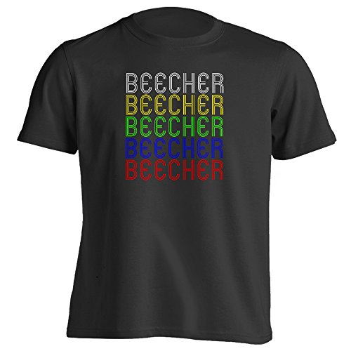 4Ink Retro Hometown - Beecher, IL 60401 - Black - X-Large - Vintage - Unisex - T-Shirt