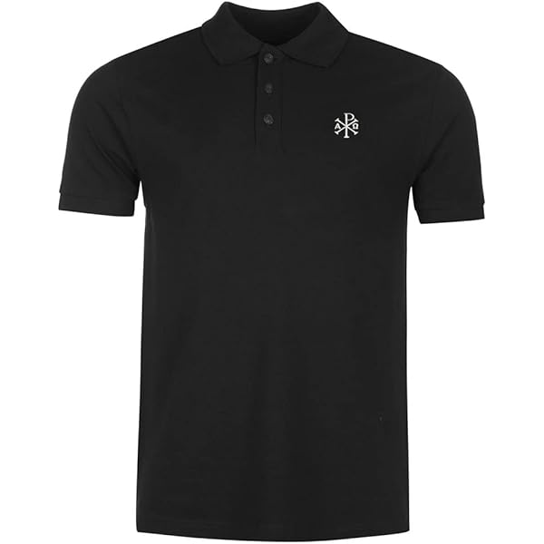 Polo Shirts for Men Praying Hands with Cross Embroidered