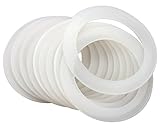 Platinum Silicone Sealing Rings Gaskets for Leak Proof Mason Jar Lids (10 Pack, Regular Mouth)
