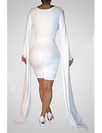 Vestido sexy para mujer, elegante, con mangas abiertas, ajustado