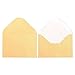 Juvale Mini Envelopes - 100-Count Bulk Gift Card Envelopes, Gold Business Card Envelopes, Bulk Tiny Envelope Pockets for Small Note Cards, 4 x 2.7 Inches