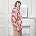 GERINLY Red Poppy Floral White Scarf for Women Oblong Shawl Wrap for Summer Travel Cotton Voile Beach Sarong